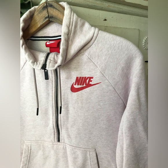 🔥Nike | Women’s pink heather half zip pullover mock neck sweatshirt, size S - Picture 7 of 13